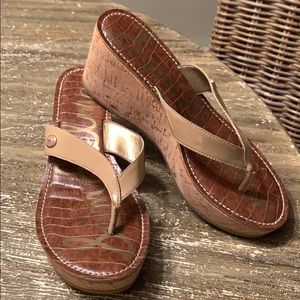 Sam Edelman wedge flip flops